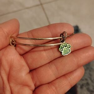 Green Paw Charm Bangle 3/$25